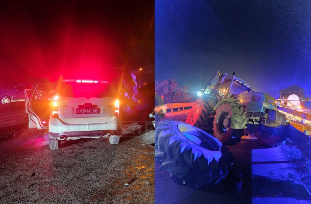 Makina përplaset me një mjet bujqësor, plagosen 6 persona, mes tyre dy fëmijë