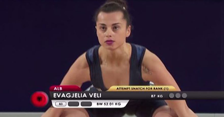 Kampionia shqiptare e Evropës në peshëngritje drejt pezullimit
