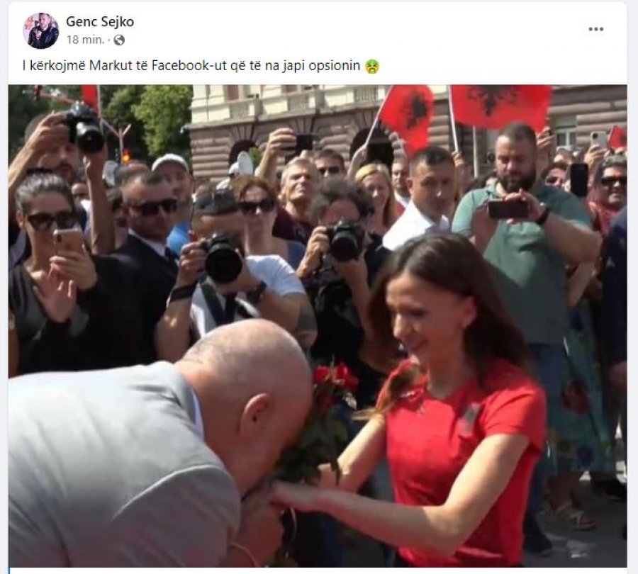 Show propagande/  E la pa pistë vrapimi dhe pa fonde, Rama i puth duart Luiza Gegës