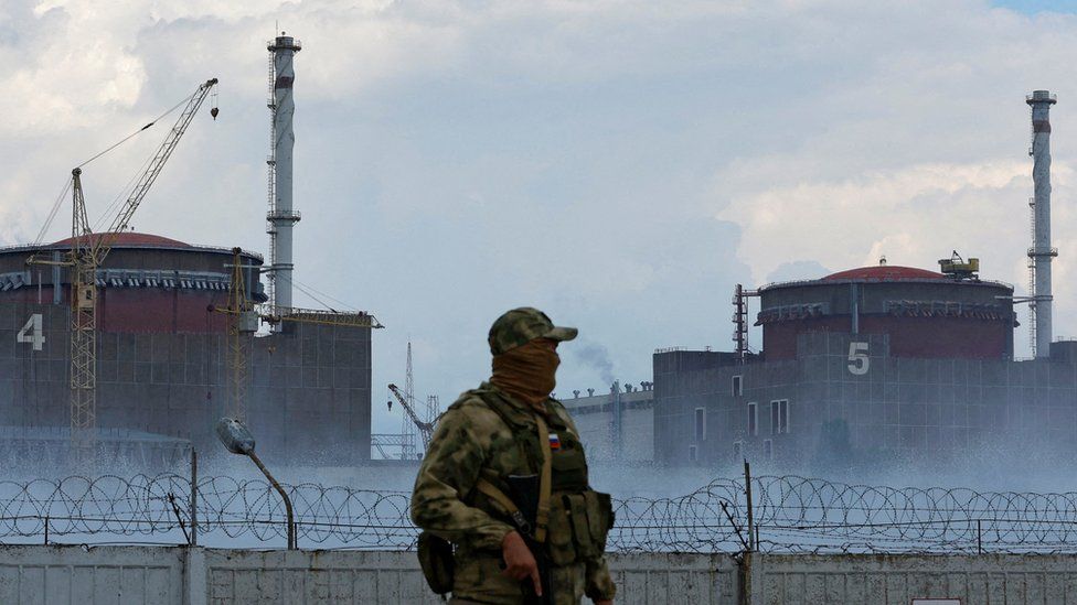 Situata në centralin bërthamor të Zaporizhzhia, furnizohet me energji vetëm rrjeti i jashtëm përmes linjës rezervë