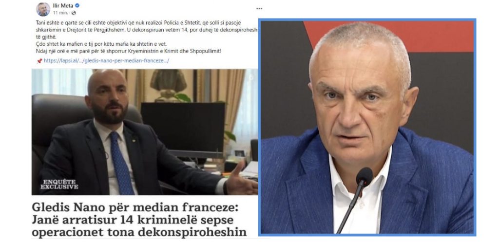 Deklaratat e Nanos për dekonspirimin e operacioneve, Meta: Çdo shtet ka mafien e tij por këtu mafia ka shtetin e vet
