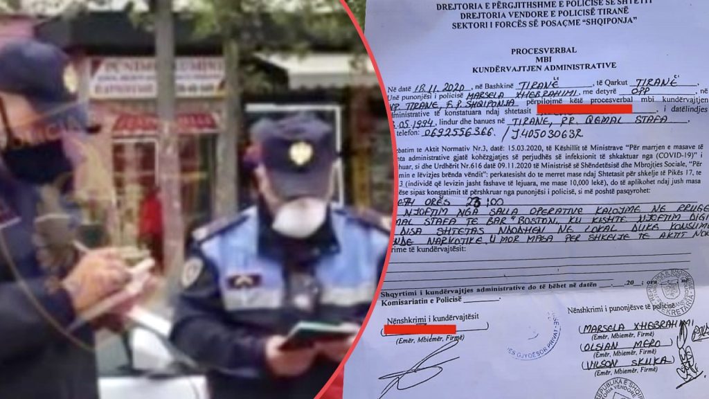Qytetarit i shkon përmbauesi privat për gjobën në kohën e Covid-19