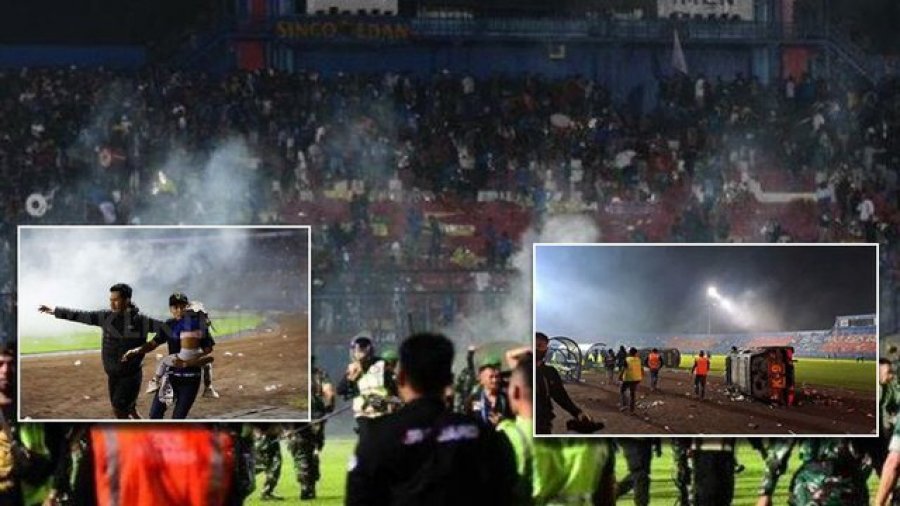 Bilanc tragjik nga përleshja masive mes tifozëve dhe policisë në stadium, 174 të vdekur