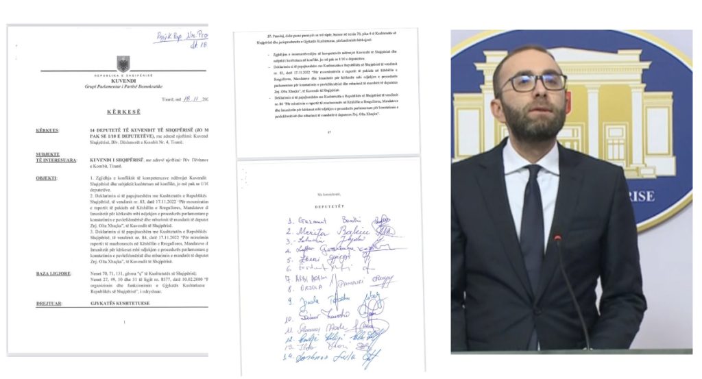 Bardhi kërkesë në ‘Kushtetuese’: Shpallni pavlefshmërinë e mandatit të Xhaçkës