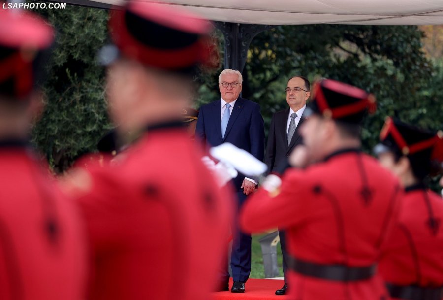 Presidenti gjerman Steinmeier mbërrin në Shqipëri