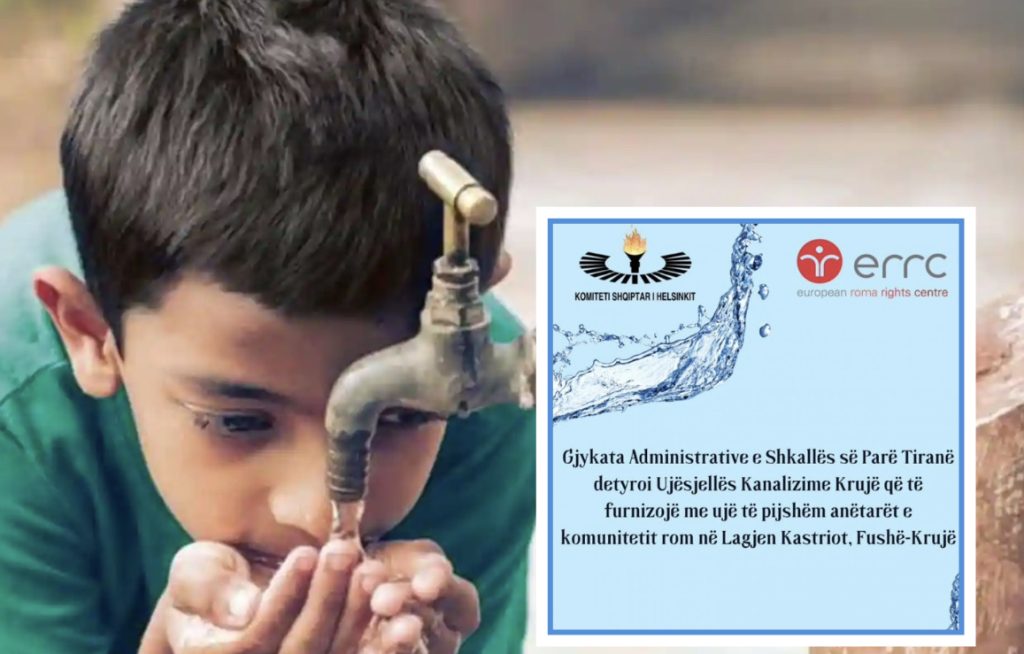 Gjykata detyron Ujësjellësin e Krujës t’i furnizojë me ujë fëmijet romë