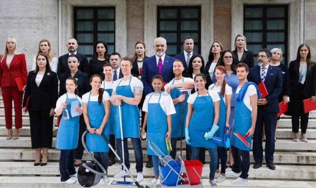 Ironia e Berishës me një fotomontazh për qeverinë (foto)