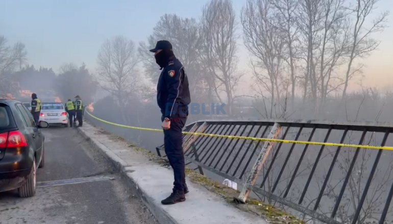 Njoftimi i policisë : Dyshohet se makina ra në lumë