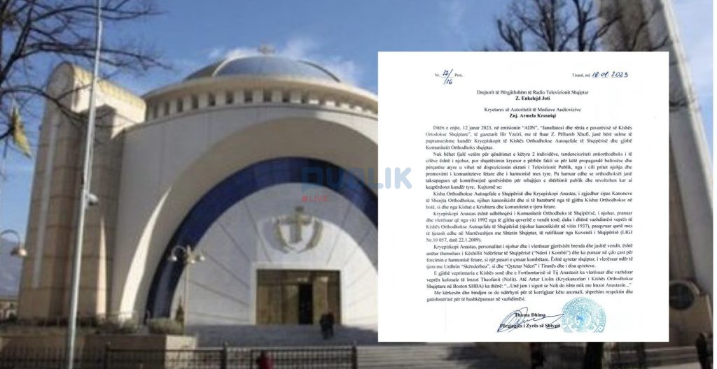 Kisha Ortodokse Autoqefale, ankesë drejtorit të “RTSH”-së