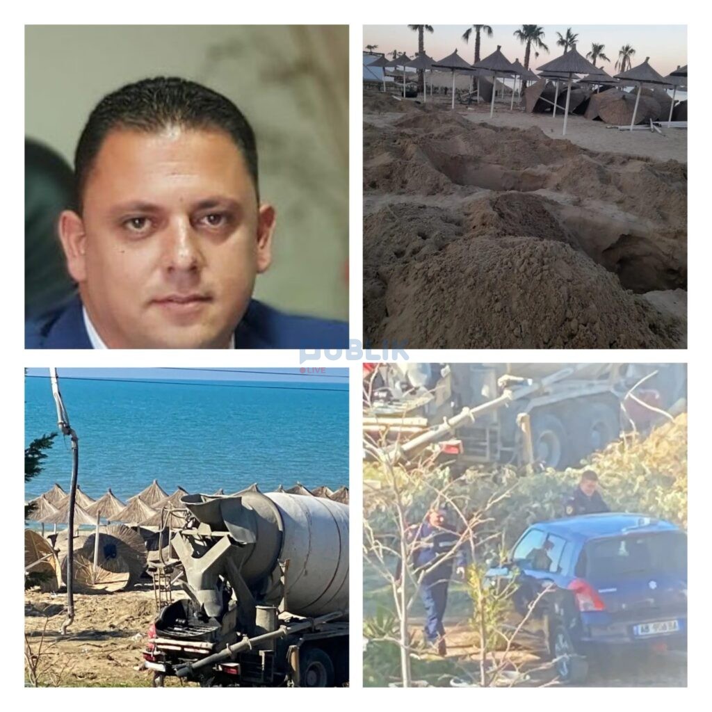 Redjan Krali i Kavajës betonizon plazhin me kompaninë Bonita, plaçkitje dhe krime në fund të mandatit, policia nuk ndërhyn