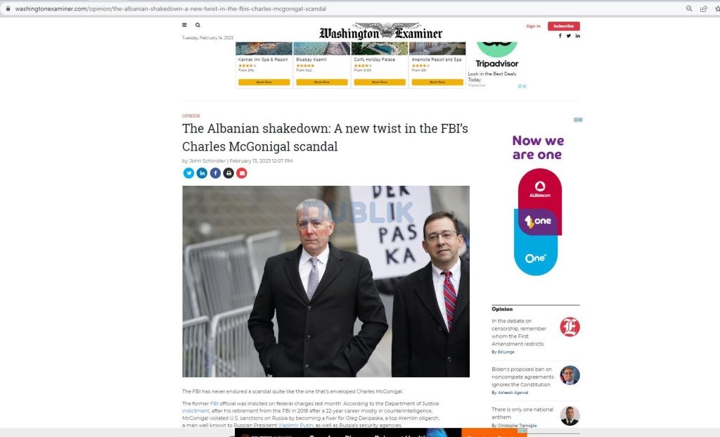 “Më paguani ose…”, media amerikane: McGonigal shantazhoi biznesmenët në Tiranë. Si u mori 30 milionë dollarë