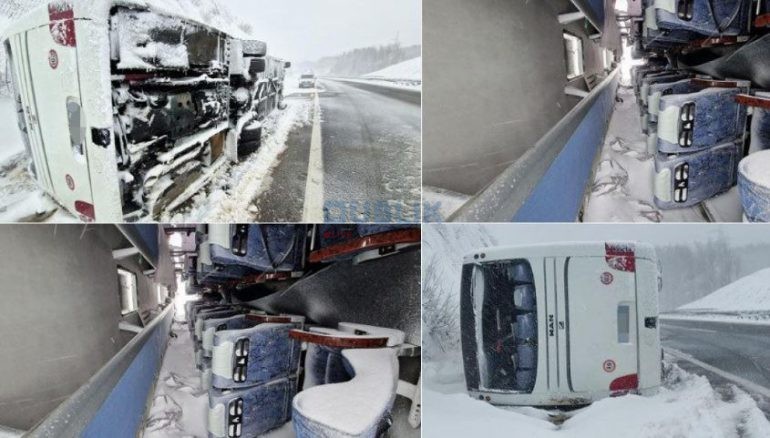 Aksidenti në Kroaci / Pasagjerët të gjithë në spital, një grua rëndë