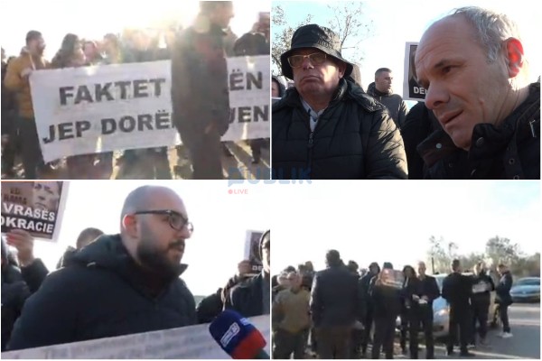 Protestë pranë shtëpisë së kryeministrit Rama në Surrel, qytetarët: Faktet dolën, jep dorëheqjen