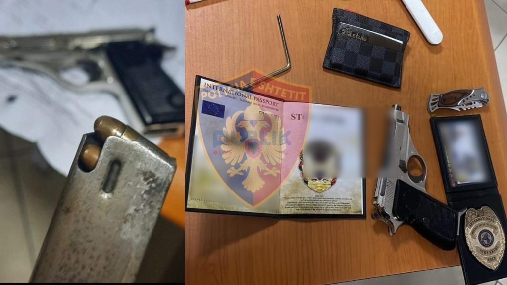 Tiranë,arrestohet 40-vjeçari që lëvizte me armë zjarri me vete….
