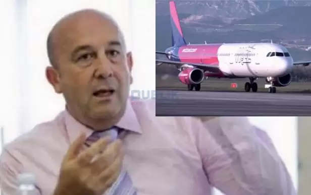 Denoncimi i gazetarit: Avioni i “Wizzair”  i mori  flakë motori i djathtë, qëdron një orë mbi Shkodër
