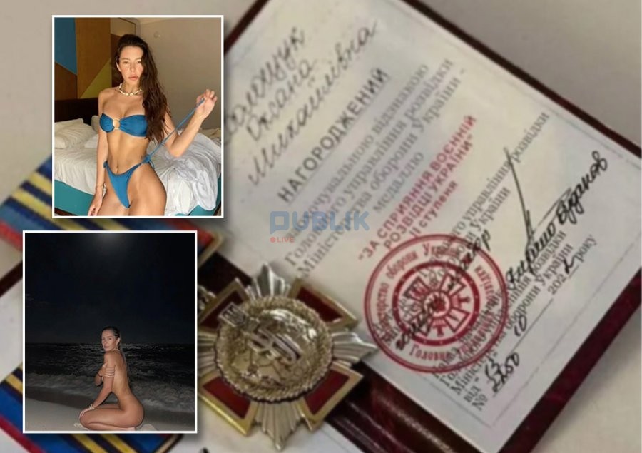 Ukrainë/ Modelja erotike merr medalje nga shërbimi sekret