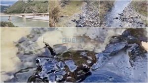 Mbetjet e naftës derdhen në Vjosë, ambientalistët kërkojnë ndërhyrje