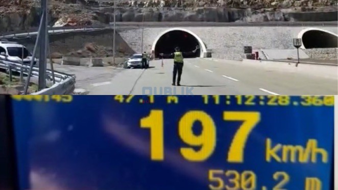Ecte me shpejtësi 197 km/orë nuk i shpëton radarit të policisë