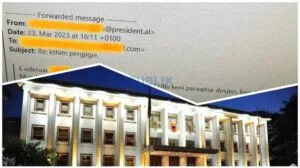 Presidenca përdor  email-e false për gazetaren