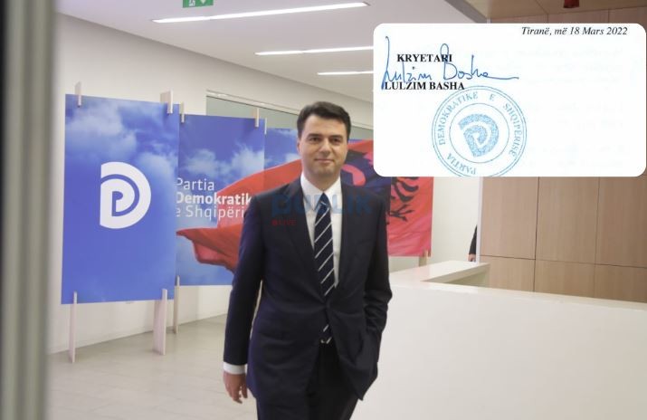 Dokumenti/Basha i jep autorizim  Alibeajt të regjistrojë PD-në në zgjedhje