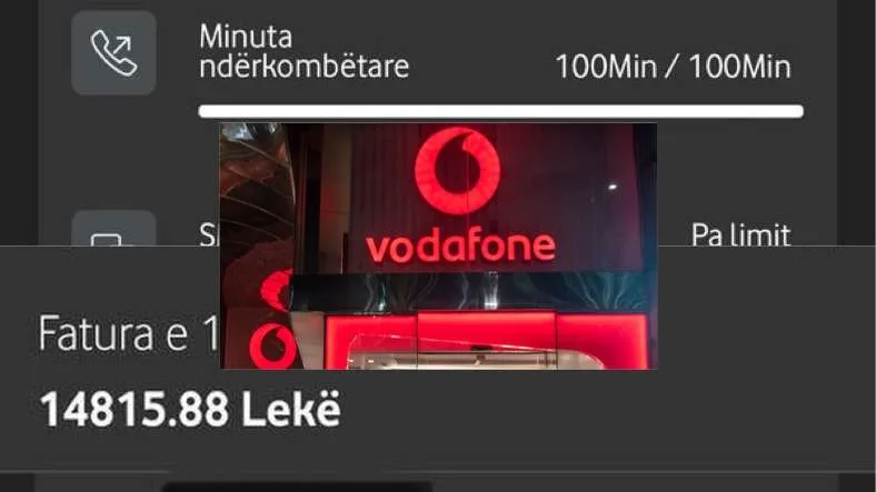 Denoncimi i qytetarit : Vodafone më faturon 275 mijë lekë! 10-fish të vlerës së kontratës 22 mijë lekë