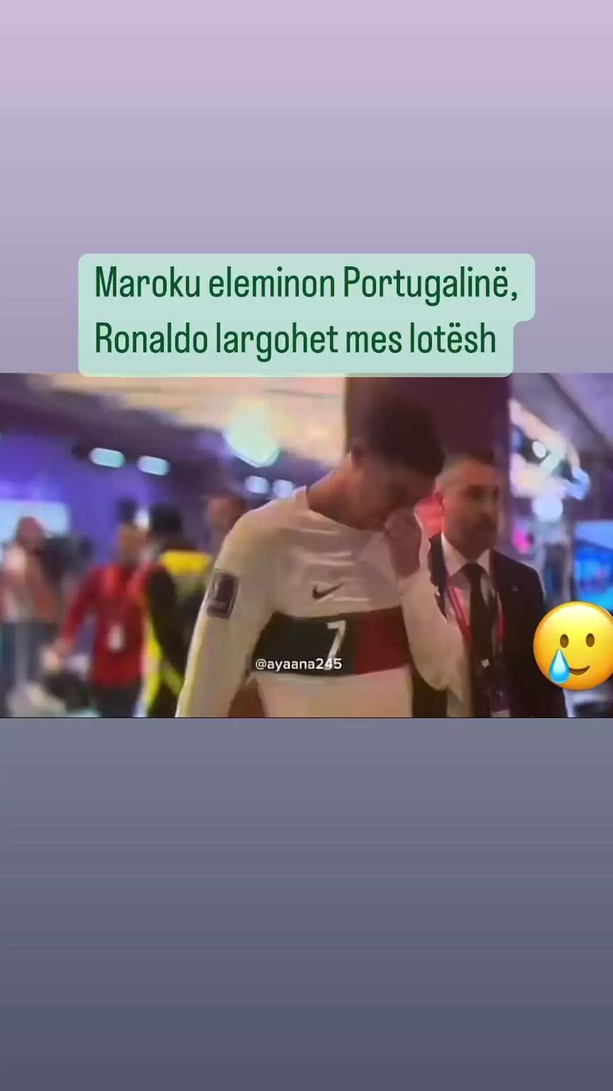 Maroku eleminon Portugalinë, Ronaldo largohet mes lotësh
