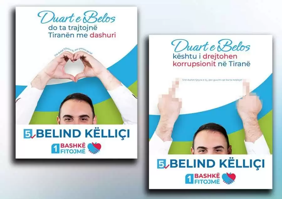 Atyre që sëkëlldisen nga posteri i ‘Ciao’ Belos