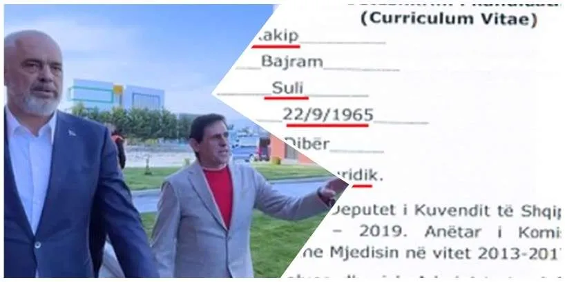 Rakip Suli ka mbaruar juridikun 53 vjeç, masterin 3 vjet para Juridikut dhe gjimnazin 32 vjeç