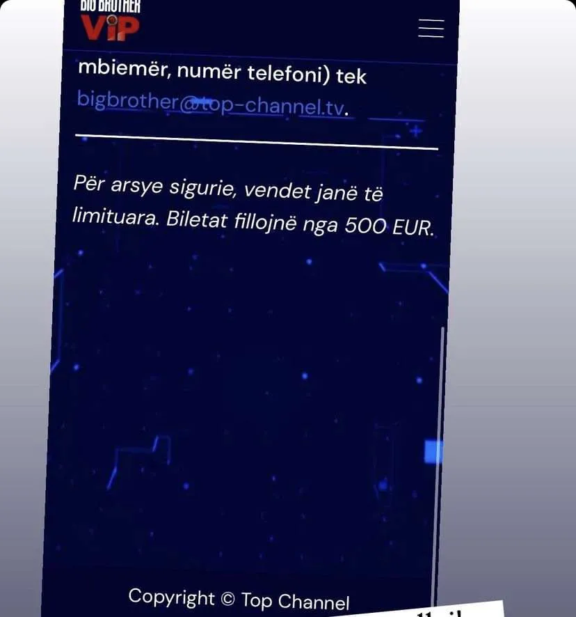 E frikshme, ja shifra e biletave për të parë Big Brother Vip 2