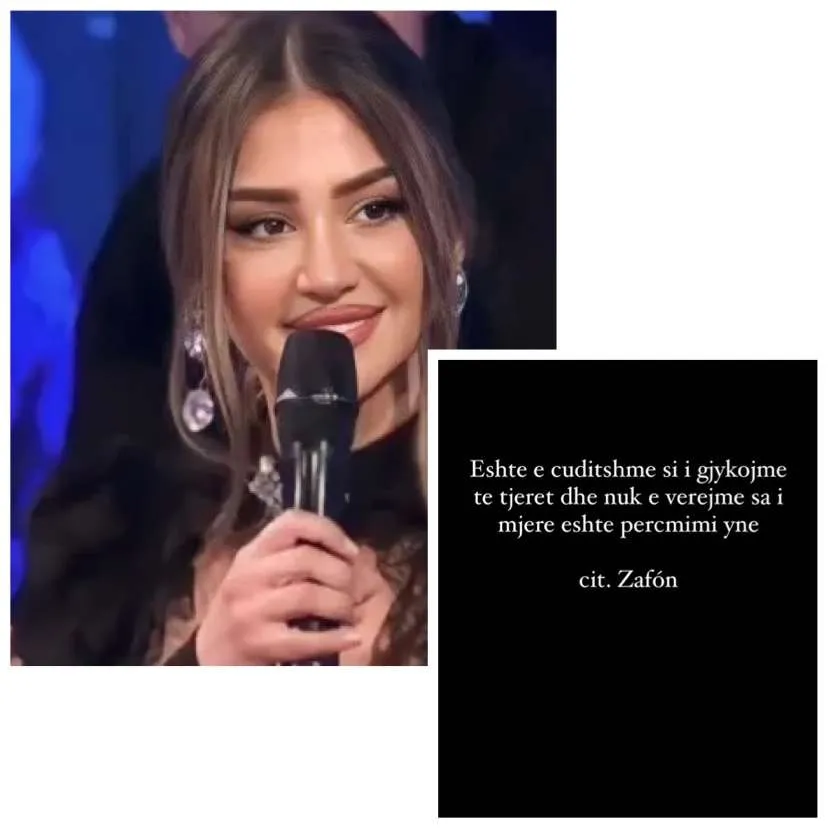 Kiara ka reaguar me anë të një story në instagram për Prime-in e djeshëm