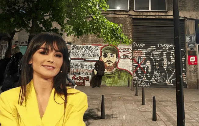 Zhaklin Lekatari publikon muralen e kriminelit sllavo-rus që luftoi kundër shqiptarëve
