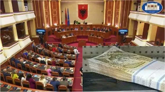 Deputetët votojnë  njëzëri   projektligjin për pagat e deputetëve, ministrave  me 95 vota pro, 3 kundër dhe asnjë absenim!