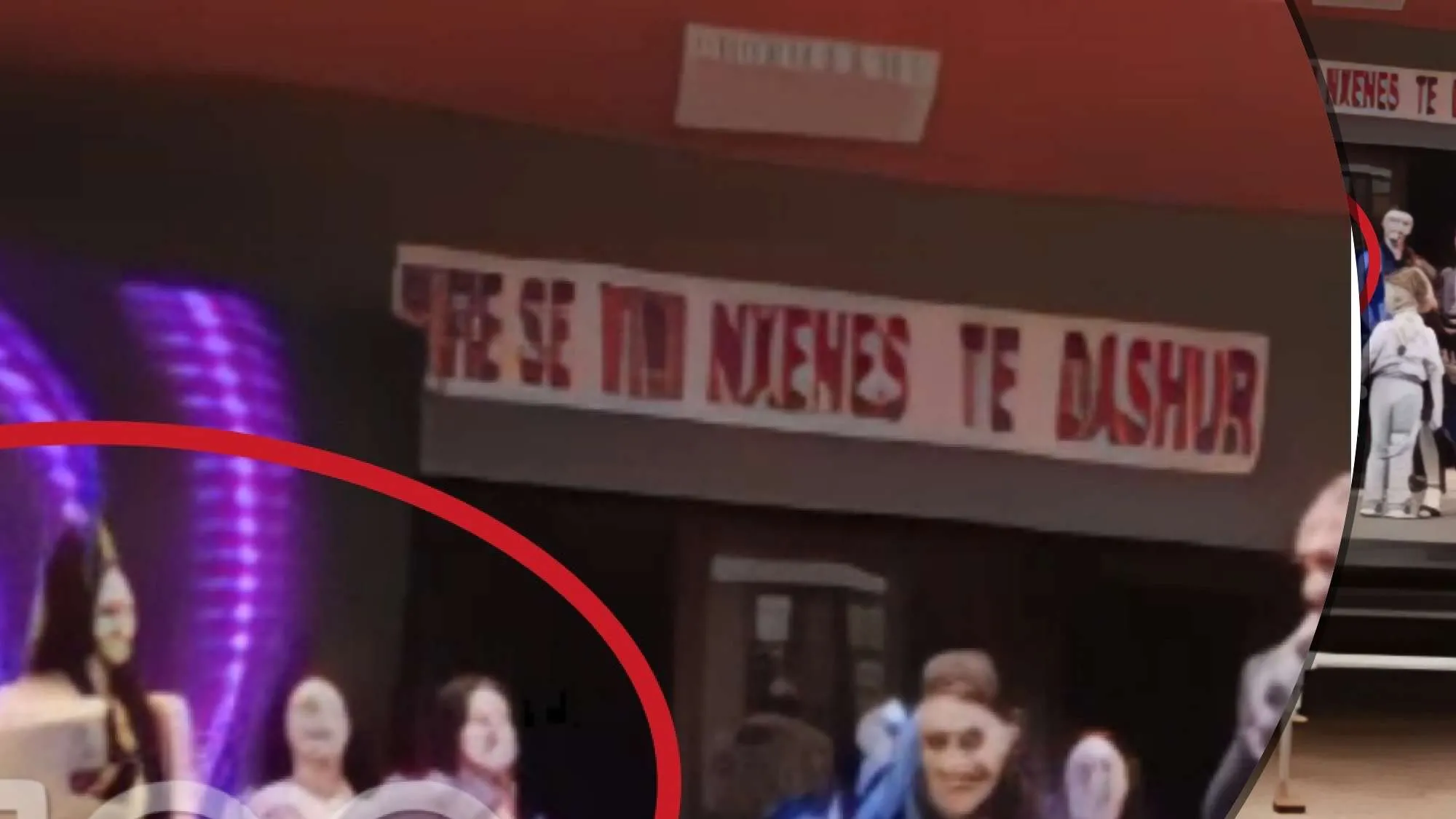 VIDEO- pamje të rënda! LEDWall-i zê  poshtë  vajzat maturante, lëndohen rëndë