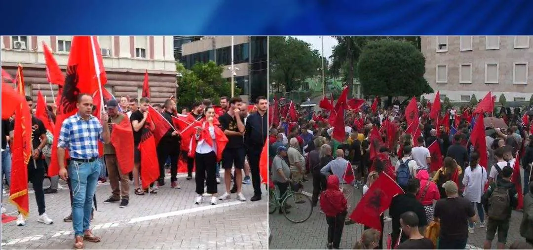 Zemra e Shqipërisë është Kosova/  Qytetarët protestojnë pas reagimeve të Ramës për situatën në Kosovë