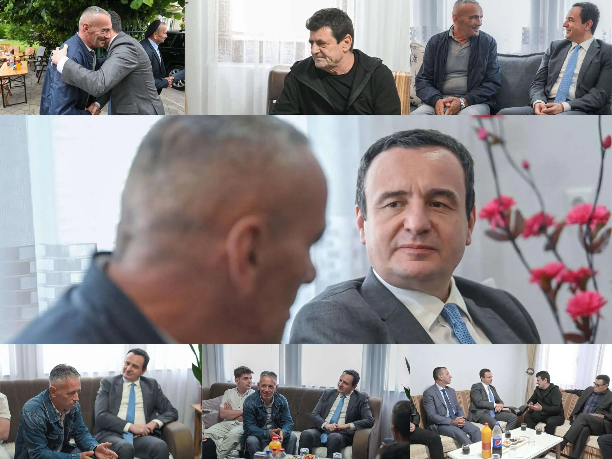 Albin Kurti viziton tre familjet e policëve që u rrëmbyen nga ushtria serbe