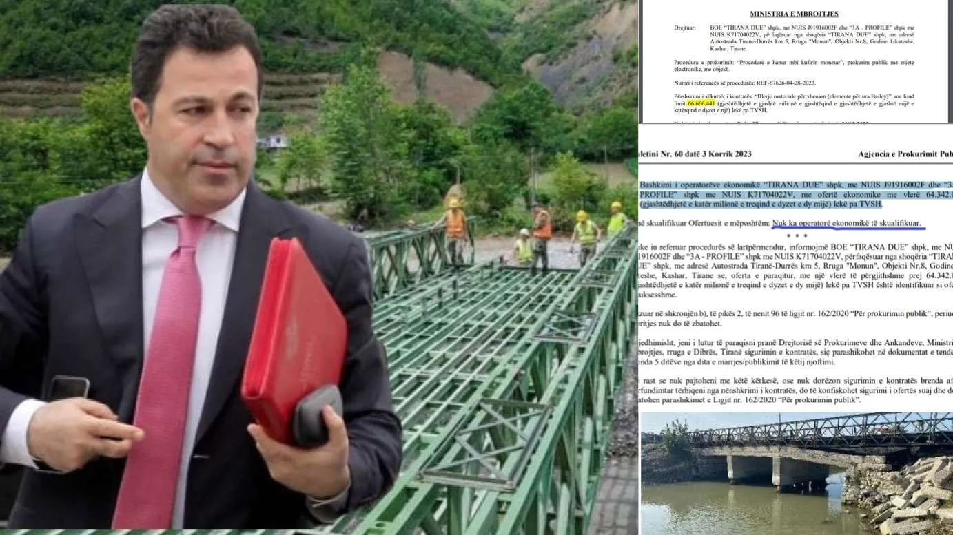 Peleshi   firmos tenderin 666 MLN lekë, pa garë