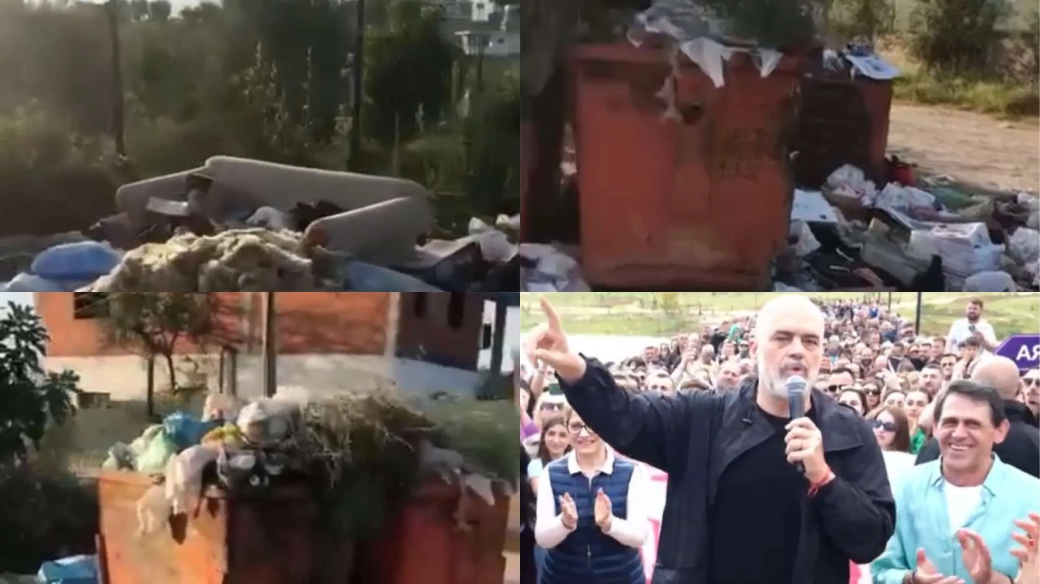 Rakipi lë në  Kasall të Kamzës koshat e plehrave 10 ditë pa pastruar