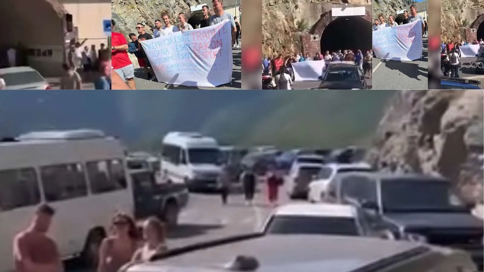 Policia bllokon lundrimet në lumin e Shalës, qytetarët protestojnë dhe turistët mbeten në rrugë