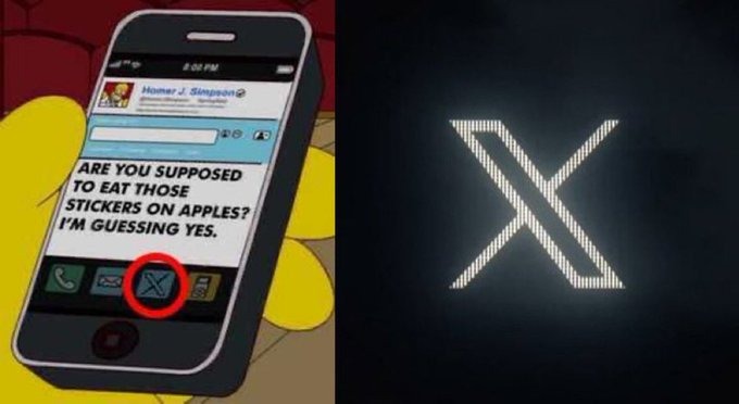 Fake News Skandal: Seriali “The Simpsons” në Qendër të Dezinformimit, Parashikimi i rremë i Ndryshimit të Logos së Twitter-it
