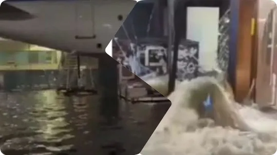 Gjermani, përmbytjet nga stuhia  krijojnë kaos në aeroportin e Frankfurtit