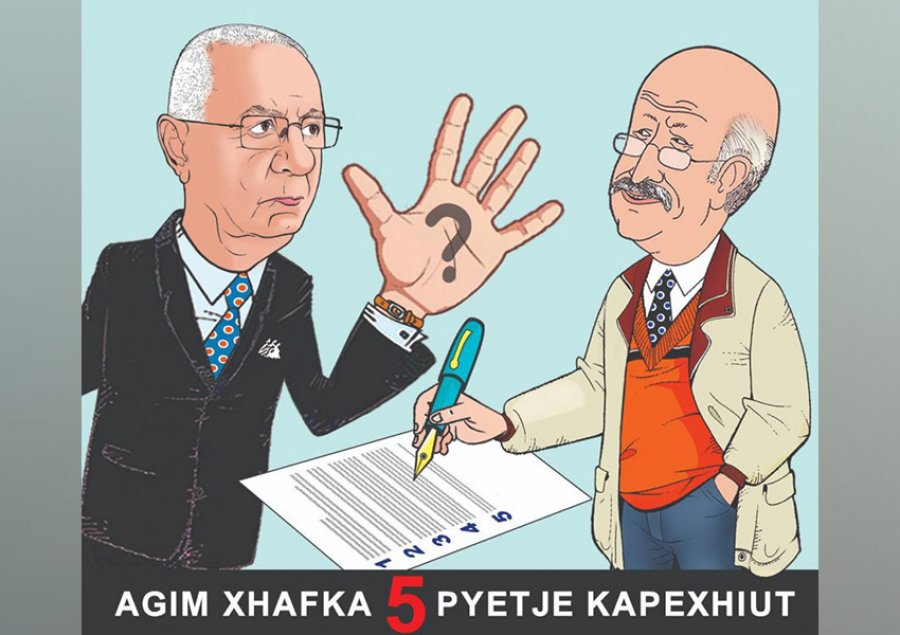 Agim Xhafka i bën 5 pyetje Bujar Kapexhiut