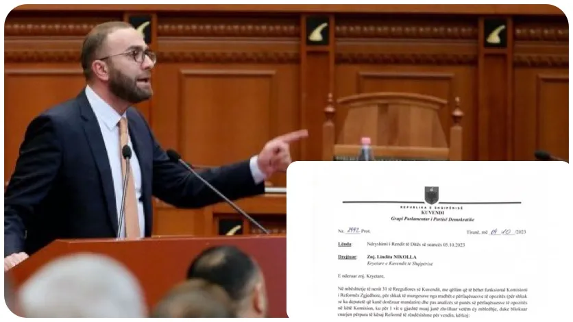 Rishikimi i përbërjes së Komisionit të Reformës Zgjedhore, Bardhi kërkesë kuvendit  : Të futet në rendin e ditës