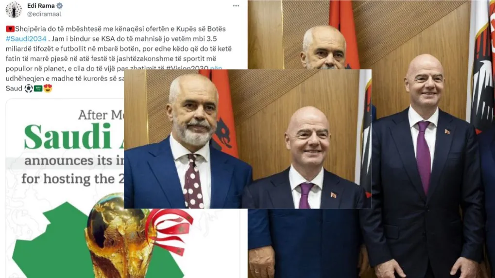 Rama flet si president i Federatës Shqiptare të Futbollit: Shqipëria mbështet Arabinë Saudite për Botërorin