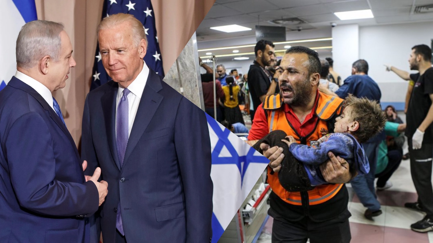 Biden  deklaron gjatë takimit me kryeministrin izraelit  : Sulmi në spital nuk është bërë nga Izraeli