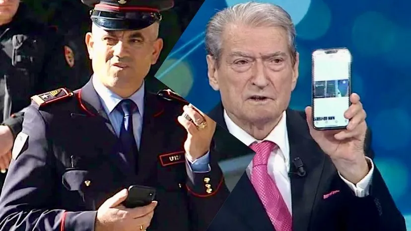 FOTO/ Berisha publikon foton  në emision: Ja 3 telefonat e kriptuar të Ardi Veliut, janë përdorur në ndërtesën e Këshillit të Ministrave