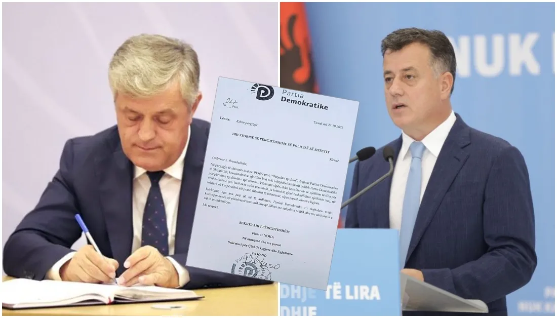 Policia nisi në PD vendimin e GJKKO për Berishën, Noka shkresë Rrumbullakut: Këtu drejtohen vetëm komunikime që lidhen me subjektin politik