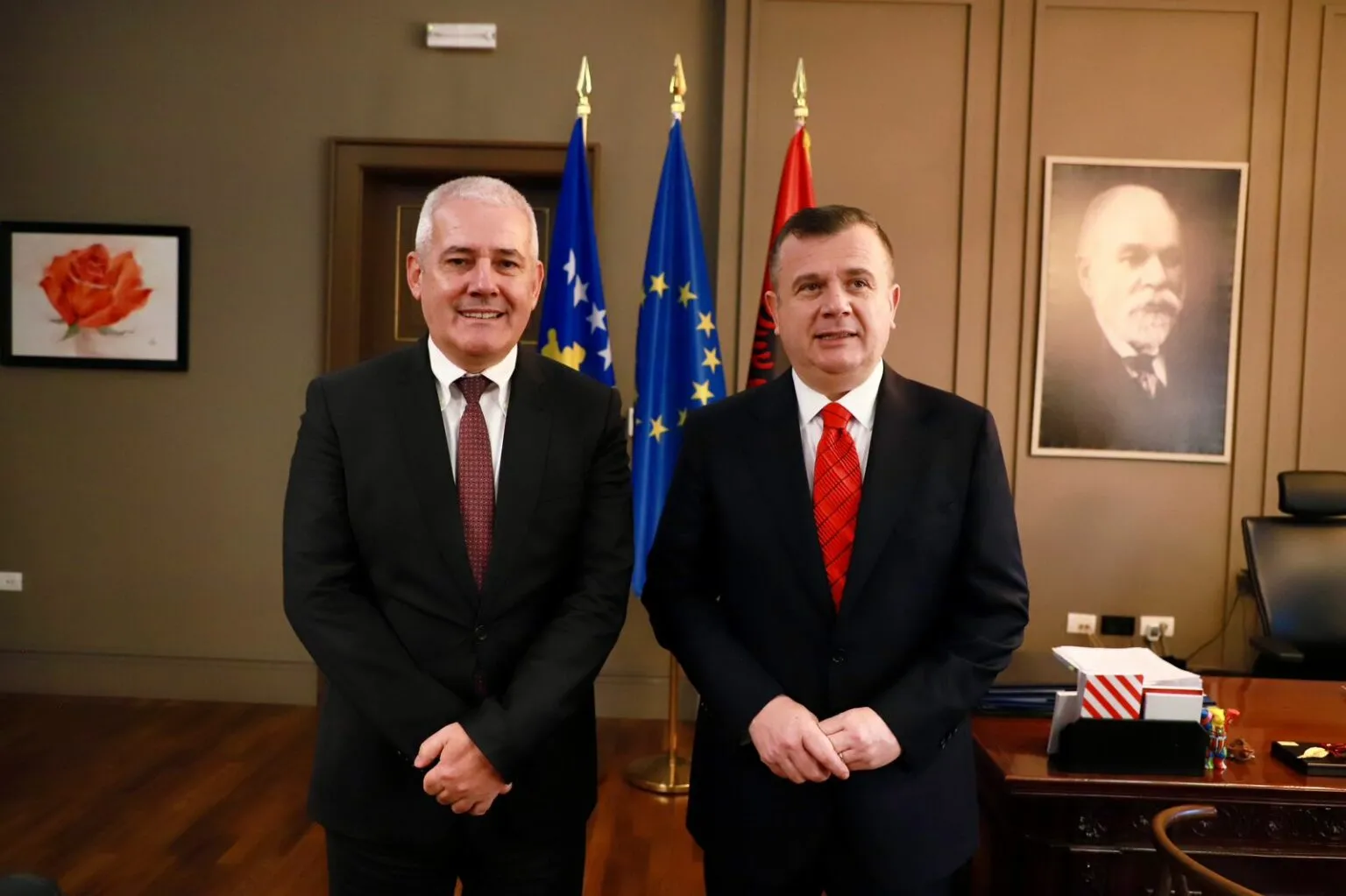 Ministri Balla takim me homologun e Kosovës: Bashkëpunim të shkëlqyer në luftën kundër krimit dhe migracionit të paligjshëm