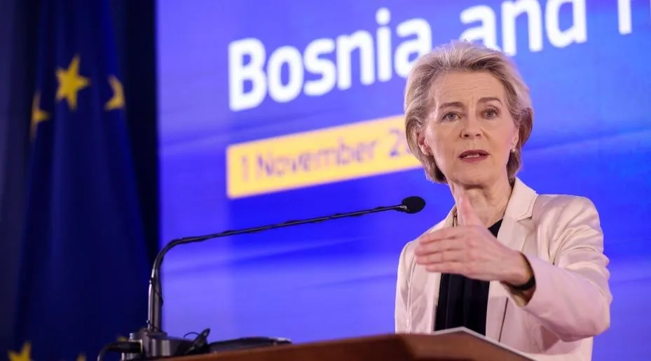 Von der Leyen përballet me protesta në Bosnje e Hercegovinë: Bashkëpunëtorë në sulmet në Gaza
