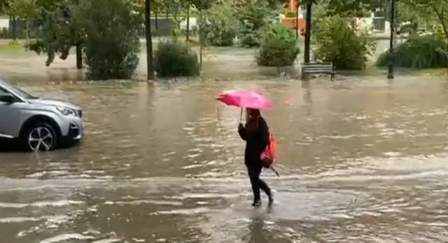 VIDEO/ Reshjet e dendura të shiut, lumi Lana del nga shtrati