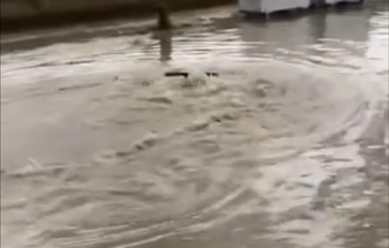 VIDEO/  Tiranës i PLASIN ujrat e zeza nga dalja  e Lanës nga shtrati